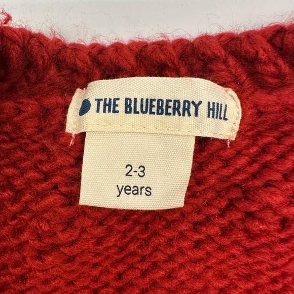 Rusty Red Girls | Bubble Knit Cardigan | - Picture 3 of 3